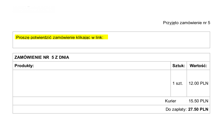 Czy stosowanie linku potwierdzającego w sklepie internetowym jest dopuszalne link potwierdzający